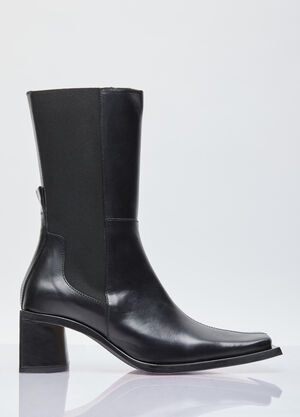 MM6 Maison Margiela Minnie Leather Boots Grey mmm0255019