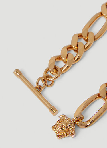 Versace Logo Nameplate Bracelet Gold ver0150025