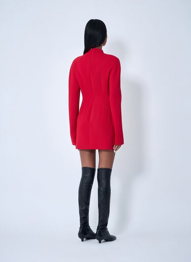 Sportmax Wool-Blend Dress Red spx0263002