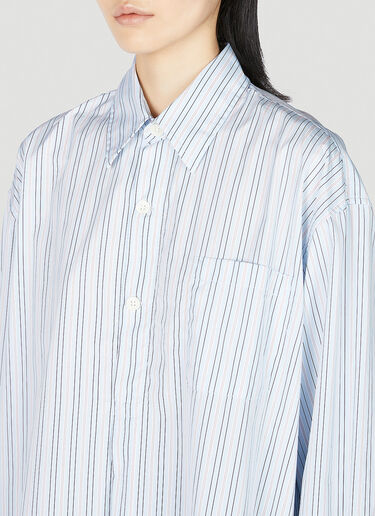 Popover Pinstripe Shirt Our Legacy Popover Pinstripe Shirt Light Blue our0252010