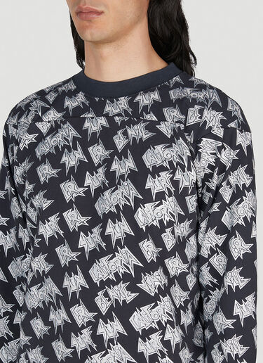 ERL Logo Print Long Sleeve T-Shirt Black erl0152016
