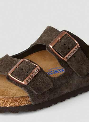 Birkenstock 애리조나 투 스트랩 샌들 브라운 brk0349001