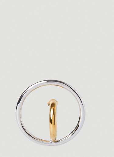 Charlotte CHESNAIS Saturn Blow Large Single Hoop Earring Gold ccn0246005