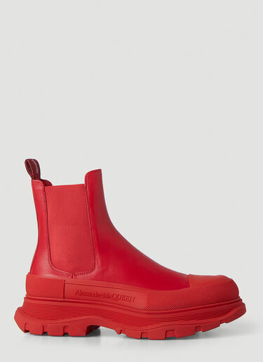 Alexander McQueen Tread 切尔西靴 红 amq0146032