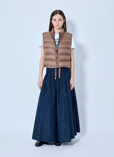 Max Mara Quilted Puffer Gilet Brown max0265306