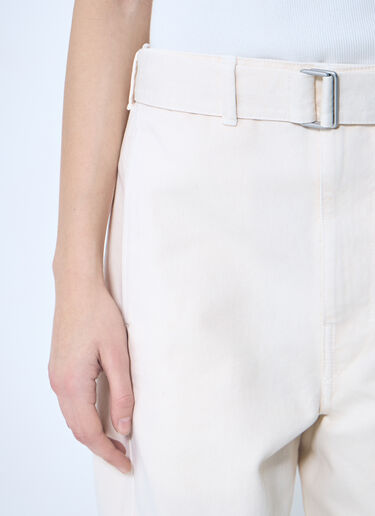 Lemaire Belted Twisted Pants White lem0260010