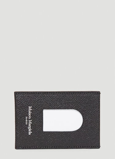 Maison Margiela Leather Card Sleeve Black mla0143057