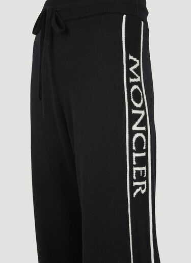 Moncler Logo Intarsia Track Pants Black mon0250036
