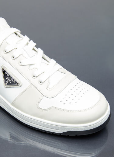 Prada Downtown Leather Sneakers Beige pra0156012