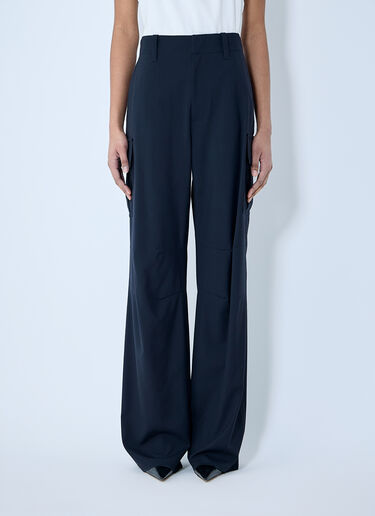 Bottega Veneta Fine Wool Pants Blue bov0259008
