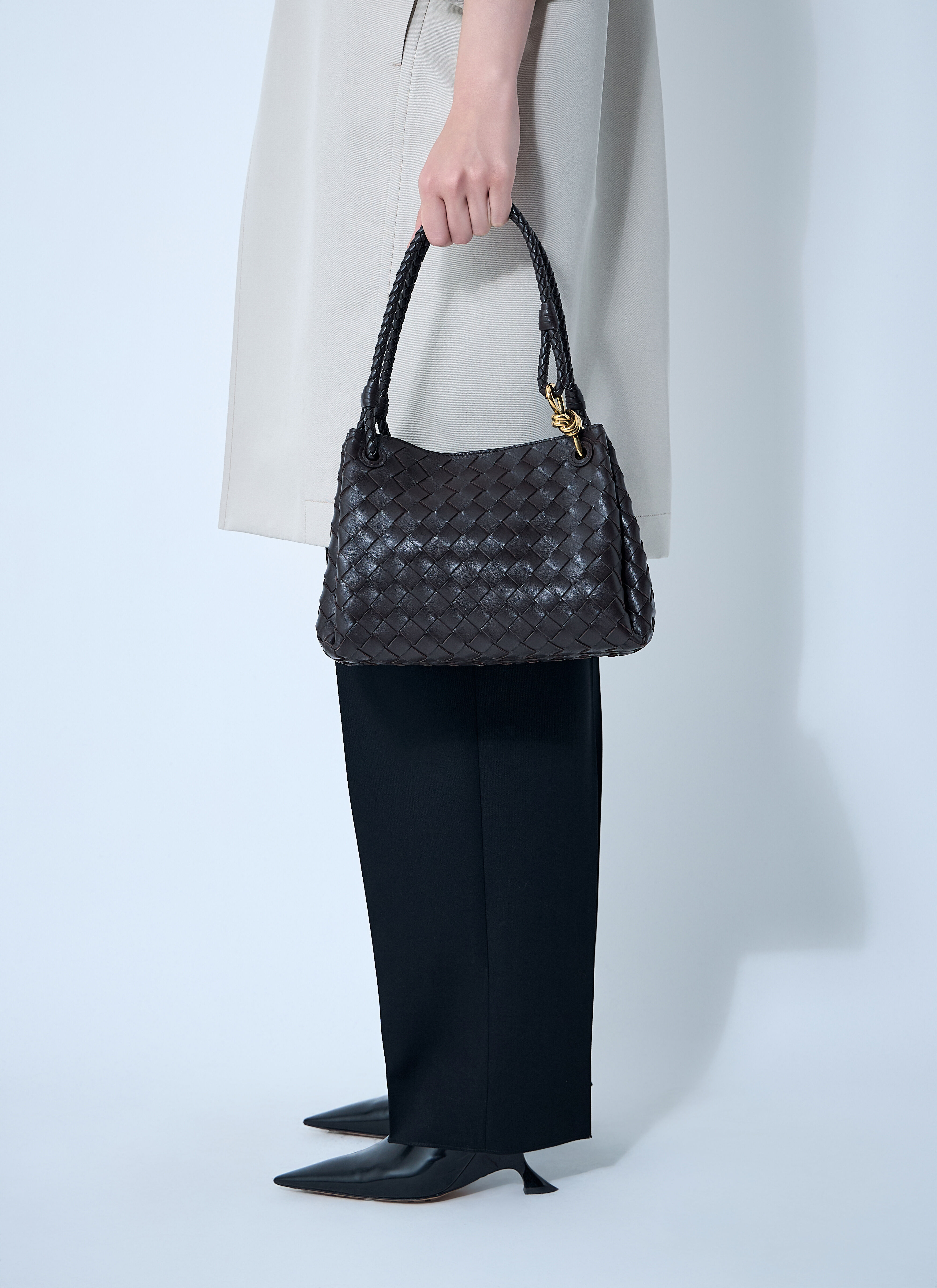 Bottega Veneta Women's' Medium Parachute Shoulder Bag in Brown