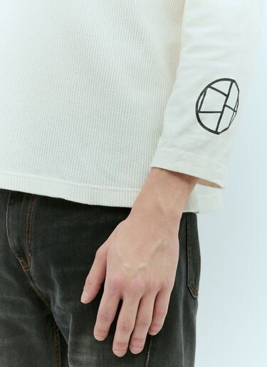 CIRCLE HERITAGE Thermal Long-Sleeve T-Shirt White che0155001