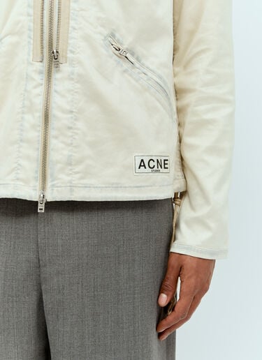 Acne Studios Felted Zipper Jacket Beige acn0156001