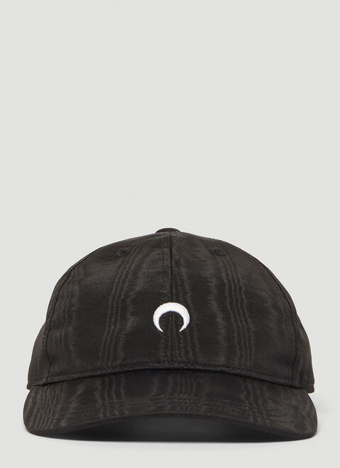 Marine Serre Logo Embroidery Baseball Cap Black mrs0252042