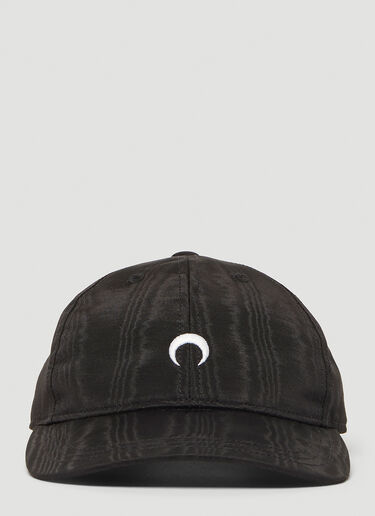 Logo Embroidery Baseball Cap Marine Serre Logo Embroidery Baseball Cap Black mrs0340008