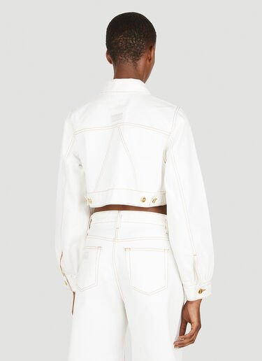 Trucker Denim Jacket GANNI Trucker Denim Jacket White gan0251081
