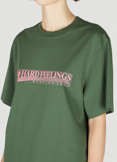 Martine Rose No Hard Feelings Tシャツ グリーン mtr0252005