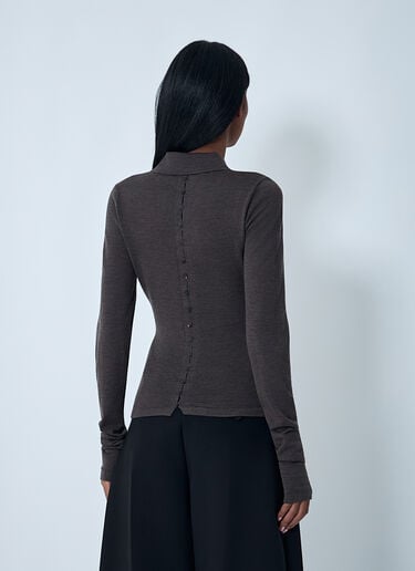 Le 美利奴 Polo 衫 Jacquemus Le 美利奴 Polo 衫 深棕色 jac0262008