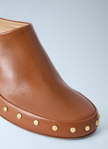 LN-CC® - Chloé: Junie Heeled Mules - Brown Chloé Junie Heeled Mules Brown chl0265026