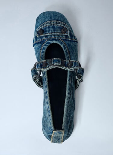 Balenciaga City Ballerina Flats Blue bal0262012