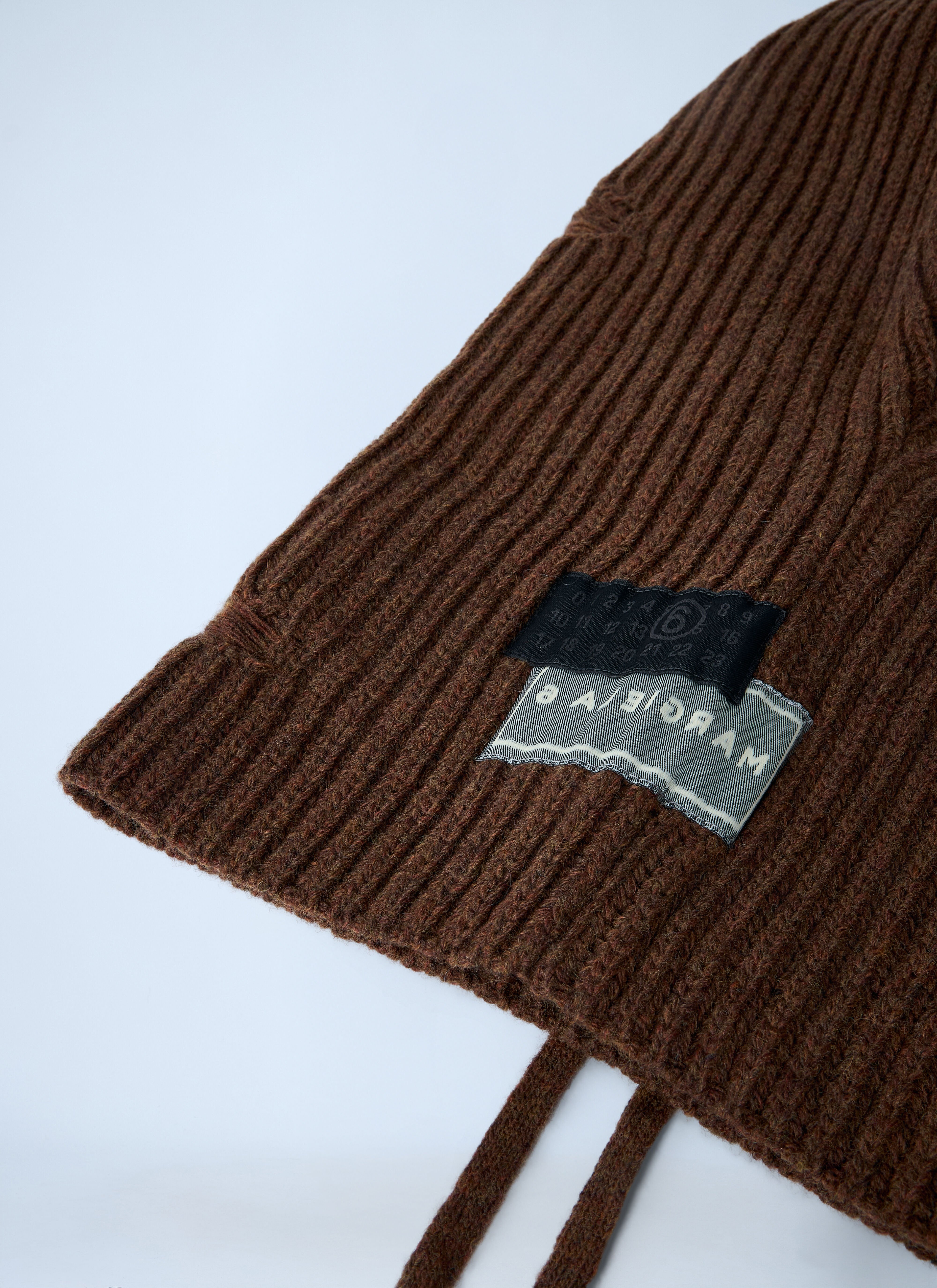 MM6 Maison Margiela レディース ロゴモチーフニットバラクラバ の