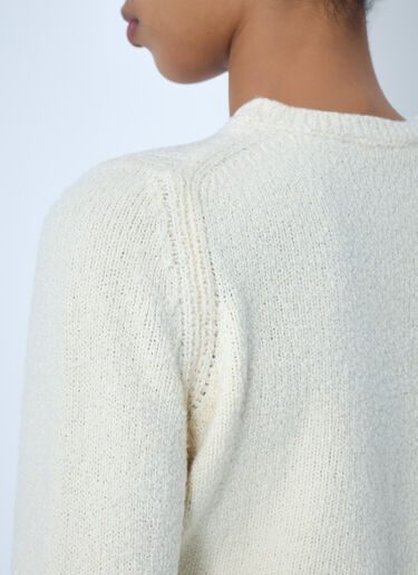 RIER Cropped Knit Sweater Beige rrr0264003