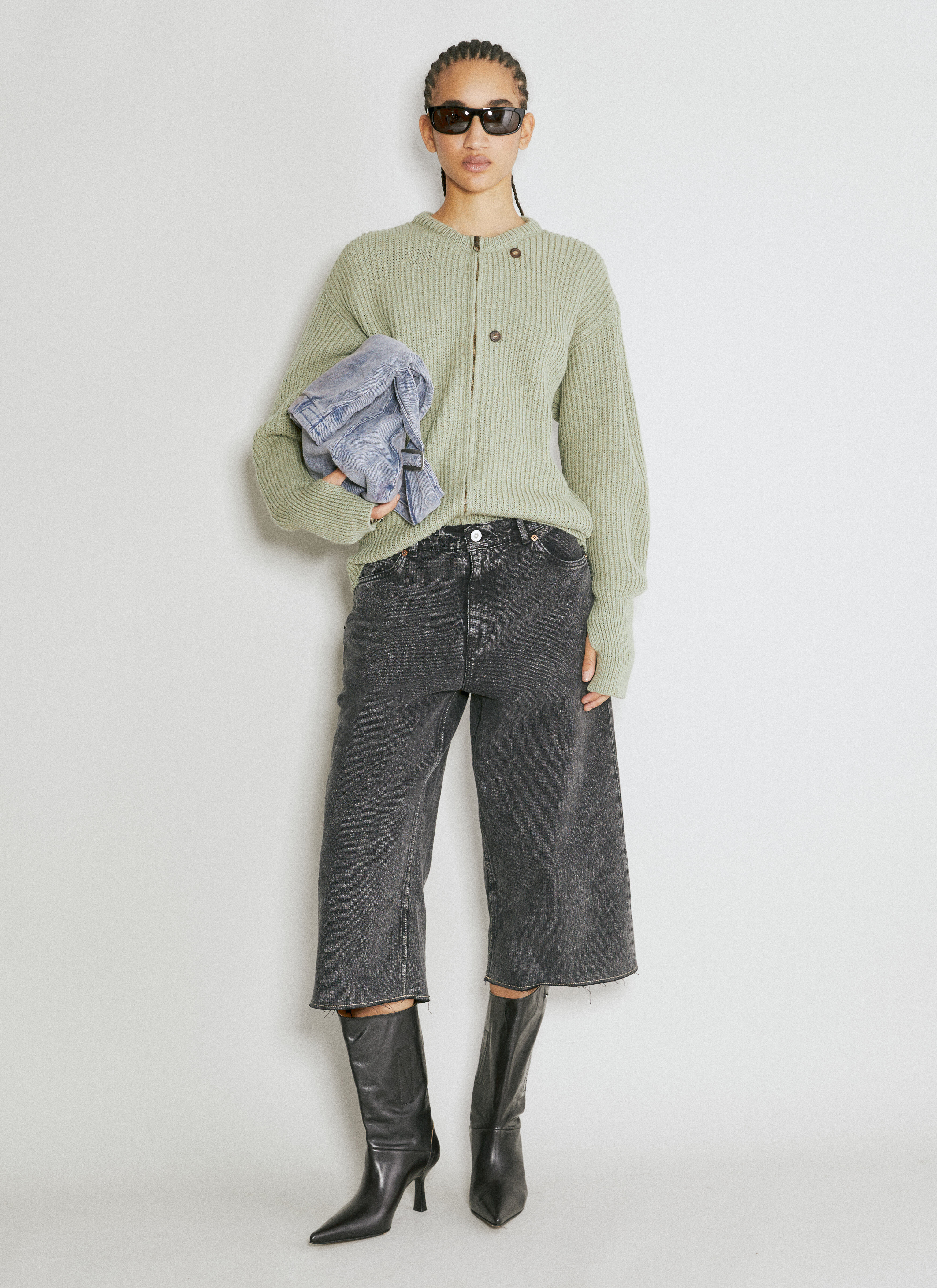 Half cut jeans clearance