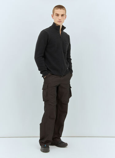 C.P. Company Soft Knit Cardigan Black pco0158003