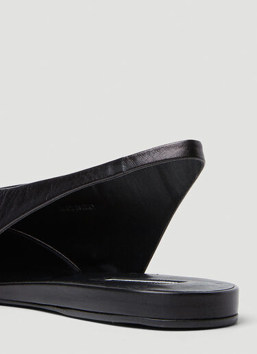 Jil Sander Slingback Ballet Shoes Black jil0253027