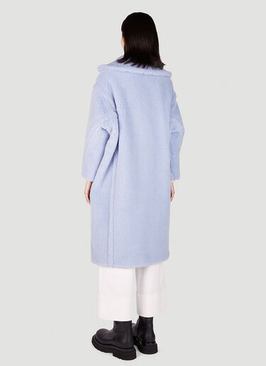 Max Mara Tedgirl Double Breasted Coat Light Blue max0251009