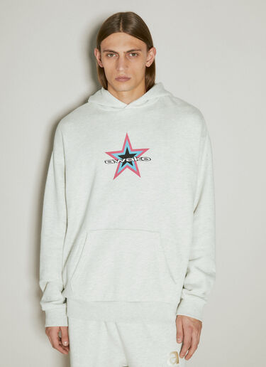 Awake NY Star Logo Hooded Sweatshirt Grey awk0154009