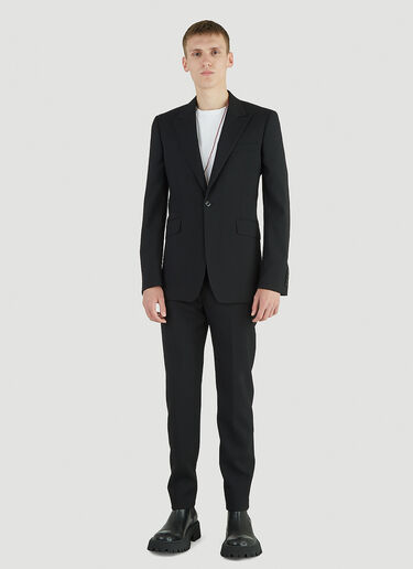 Alexander McQueen Peak Rever Blazer Black amq0145003