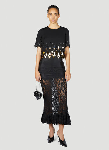 Laser-Cut Diamond Top Rabanne Laser-Cut Diamond Top Black pac0254002