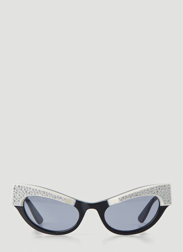 Gucci 엠벨리시드 캣 아이 선글라스 블랙 guc0247367