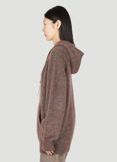 Acne Studios Hooded Mohair Sweater Brown acn0253031