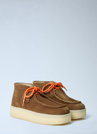 Miu Miu Suede Ankle Boots Brown miu0262109