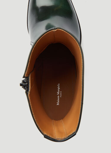 Maison Margiela 油蜡皮革踝靴 绿 mla0145021