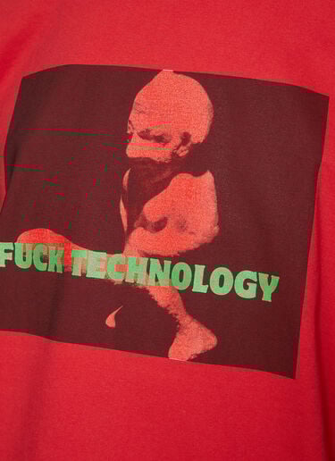 Fuck Technology T-Shirt Pressure Fuck Technology T-Shirt Red prs0336004