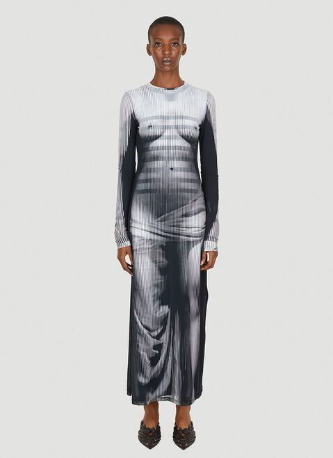 Y/Project x Jean Paul Gaultier Body Morph Dress Grey jpg0252008
