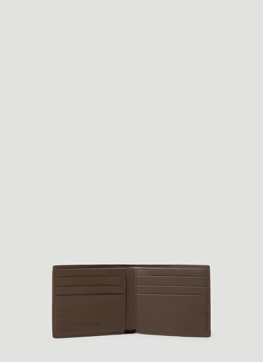 Bottega Veneta Intreccio Bi-Fold Wallet Brown bov0153056