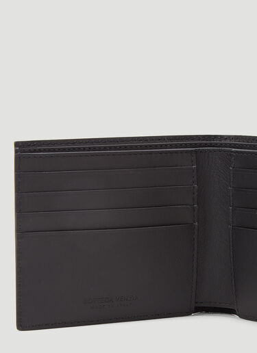 Bottega Veneta Bi-Fold Leather Wallet Black bov0144027