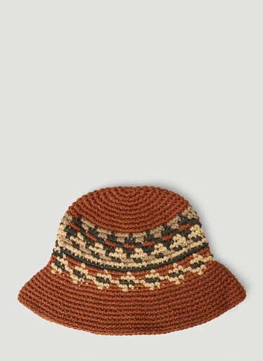 Stüssy Fairisle Bucket Hat Brown sts0151022