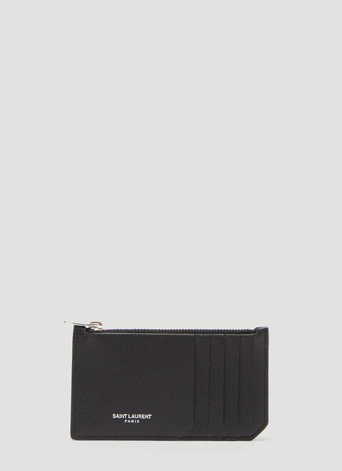 Saint Laurent Fragments Zip Wallet Black sla0231015