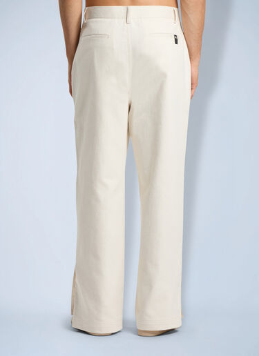 Palm Angels Palm Tree Loose Trousers White pma0166287