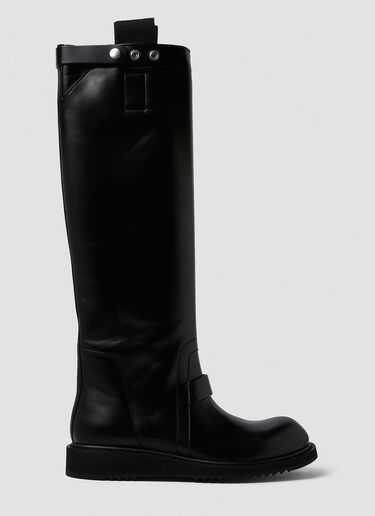 Rick Owens Anthem Jack Boots Black ric0149035