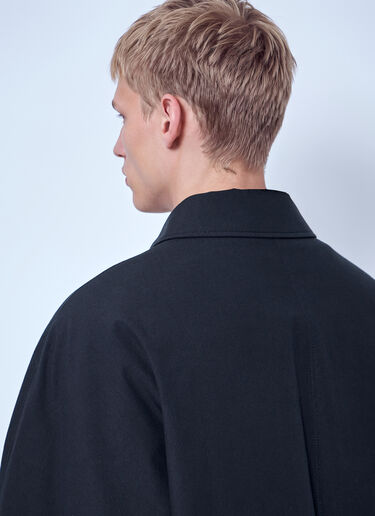 The Row Verna Cotton Coat Black row0166001
