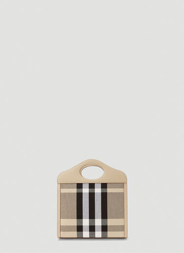 Burberry Pocket Canvas Mini Handbag Beige bur0243121