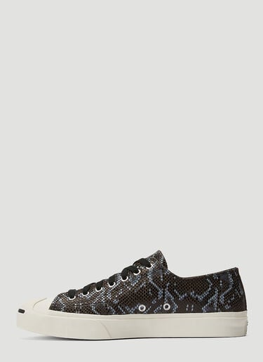 Converse Jack Purcell Snake-Print Sneakers Black con0144012