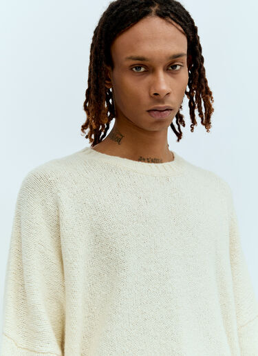 The Row Grohl Knit Sweater Cream row0156011