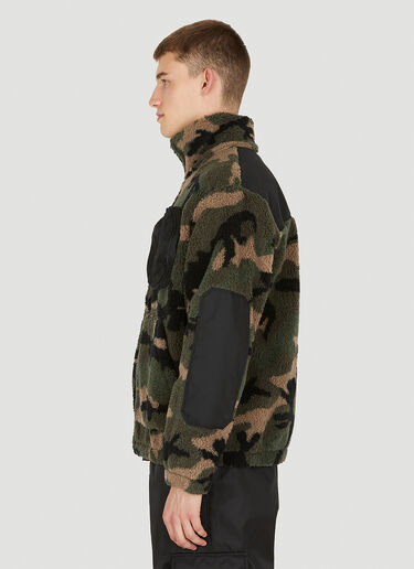 Valentino Camouflage Fleece Jacket Green val0149007